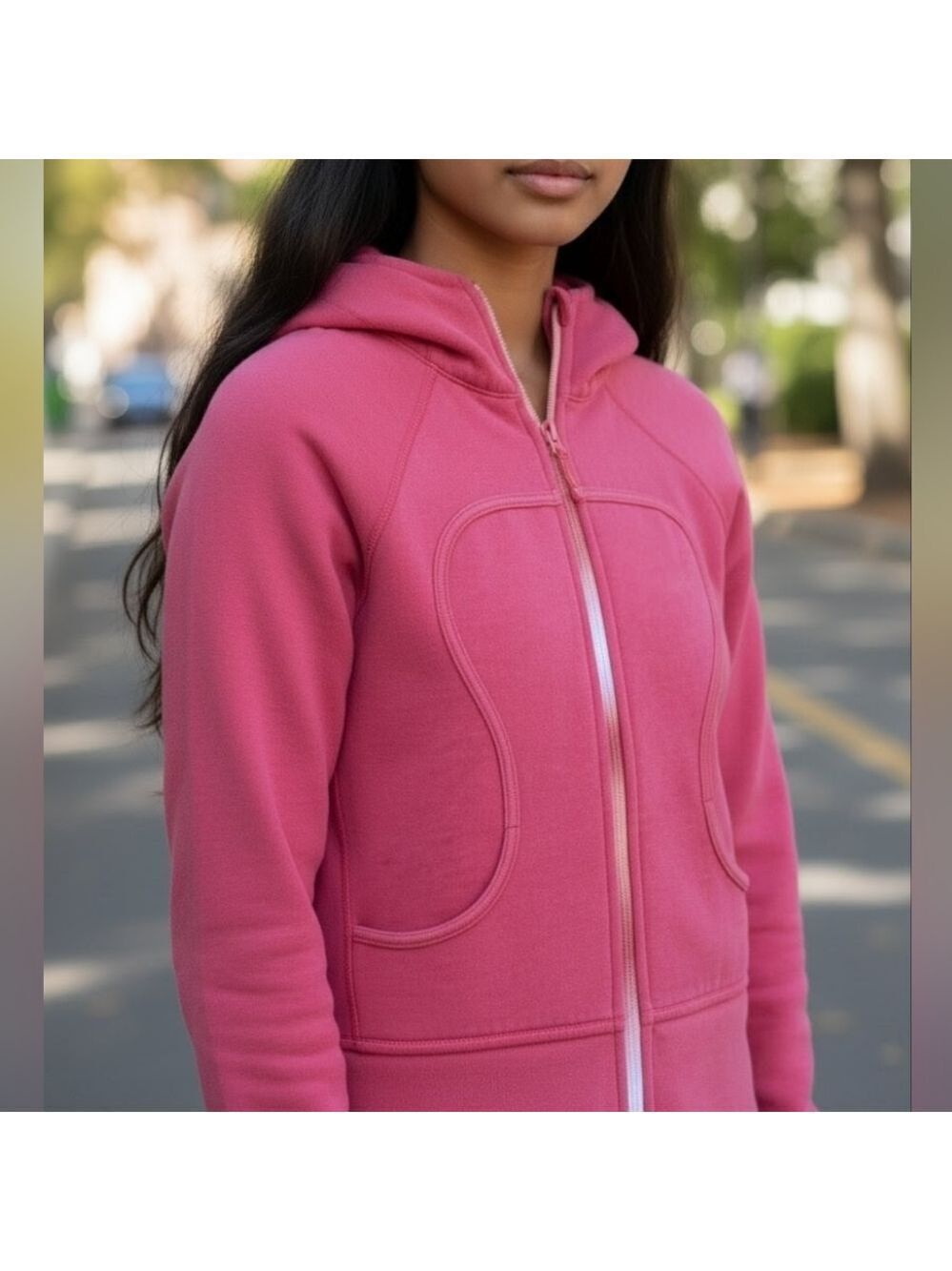 6 • Lululemon • Full Zip Scuba Hoodie with Variegated Ombre Zipper